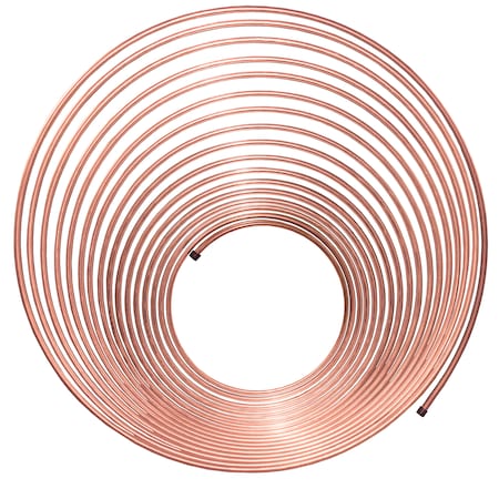 Ags NiCopp Nickel/Copper Brake Line Tubing Coil, 1/4 x 50' CNC-450